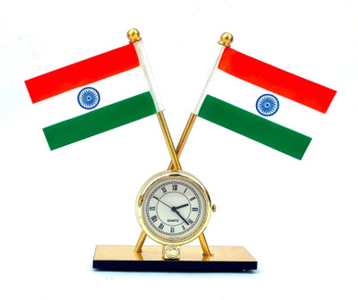 WOLCH indian flag Double Sided Wind Car Dashboard Flag(Nylon)