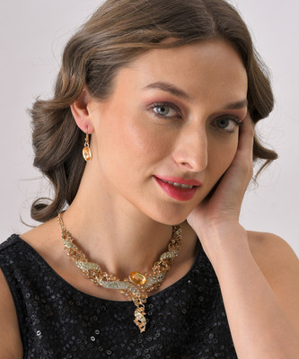 SOHI Alloy Gold-plated Multicolor Jewellery Set(Pack of 3)
