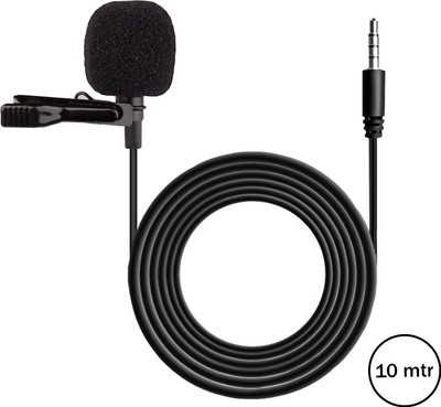 MOBIZAC Professional Grade Extra Long 10 Meter Cable Collar Mic for Recording YouTube Microphone