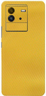 AsSkin Vivo IQoo Neo6 5G Mobile Skin(Ultra Super Yellow Carbon Skin With High Gloss Finish).)