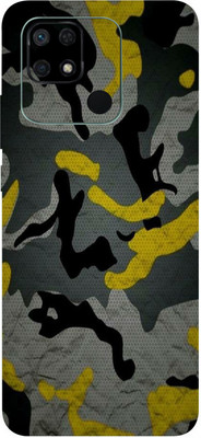 AsSkin Redmi10C Mobile Skin(Ultra Super Military Yellow Camouflage Skin With High Gloss Finish).)