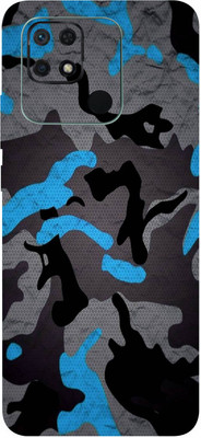Jeeva Creation Redmi 10C Mobile Skin(Ultra Super Military Blue Camouflage Skin With High Matte Finish..,)