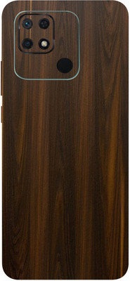 Jeeva Creation Redmi 10C Mobile Skin(Ultra Super Mahogany Wood Skin With High Matte Finish..,)
