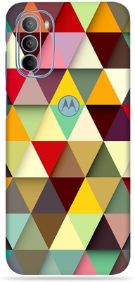 OggyBaba Motorola Moto G71 5g, Colored Triangles Mobile Skin(Multicolor)