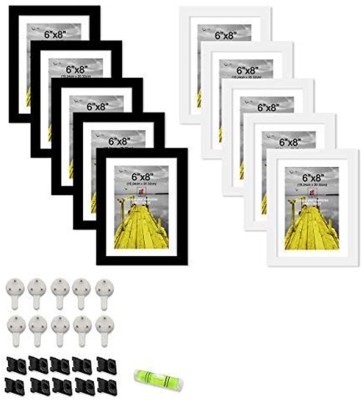 Painting Mantra Wood Wall Photo Frame(Black, 10 Photo(s), 6x8 Inches)