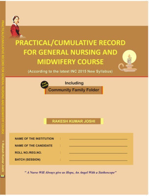Practical / Cumulative Record For GNM General Nursing And Midwifery Course With Family Folder Updates 2023 English Medium 7e By Rakesh Kumar Joshi(Hardcover, Rakesh Kumar Joshi)
