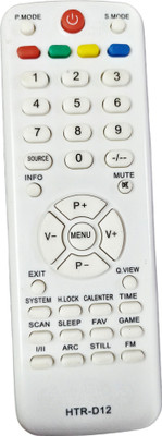 Ehop HTR-D12 Remote control Compatible for LED LCD TV HAIER Remote Controller(White)