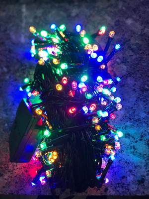 quality21 150 LEDs 15 m Multicolor Color Changing, Flickering, Steady Water Drop Rice Lights(Pack of 1)