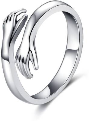 sarvda Hug Ring Adjustable Stylish Couple Fancy Love Rings |Boys & Girls Valentine Gift Metal Ring
