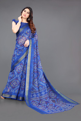 84% OFF on MIRCHI FASHION Printed Bandhani Cotton Blend Saree(Multicolor, Blue) 84% OFF on MIRCHI FASHION Printed Bandhani Cotton Blend Saree(Multicolor, Blue)