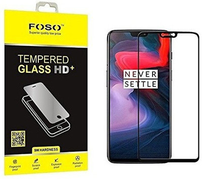 FOSO Edge To Edge Tempered Glass for OnePlus 6(Pack of 1)