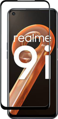 DMJHP Edge To Edge Tempered Glass for realme 9i(Pack of 1)