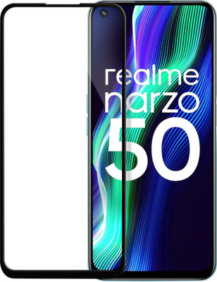 DMJHP Edge To Edge Tempered Glass for realme Narzo 50(Pack of 1)