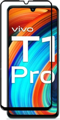 DMJHP Edge To Edge Tempered Glass for vivo T1 Pro 5G(Pack of 1)