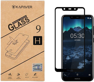 Kapaver Edge To Edge Tempered Glass for Nokia 7.1 Plus(Pack of 1)