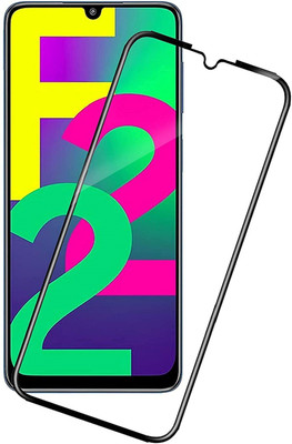 kentop Edge To Edge Tempered Glass for Samsung Galaxy F22(Pack of 1)