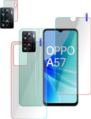 PONDRIK Front and Back Screen Guard for Oppo A57(Pack of 3)