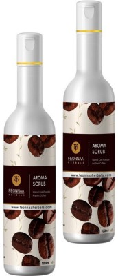 Feonnaa Aroma Scrub with Walnut Cell Powder & Arabian Coffee (100 ml) Pack of 2 (200 ml) Scrub(200 ml)