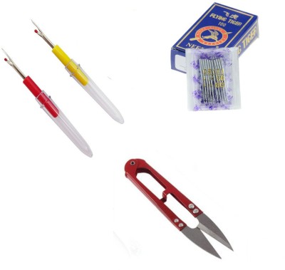 Crafts Haveli 3 Items Combo : 2 Seam Ripper, 1 Thread Cutter & Machine Needle Sewing Kit