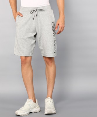 Calvin Klein Printed Men Grey Regular Shorts