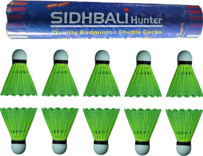 CTC CREATION Good quality Nylon Shuttle Cock Nylon Shuttle (Medium , 77, Pack of 10) Nylon Shuttle  - Multicolor(Medium, 77, Pack of 10)