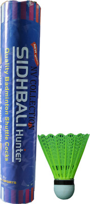 CTC CREATION i-10 Nylon Shuttlecock with Premium Quality Plastic Shuttle - Multicolor Nylon Shuttle  - Multicolor(Medium, 77, Pack of 10)