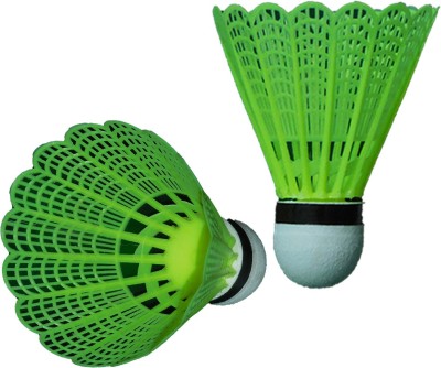 CTC CREATION Shuttlecock Nylon Shuttle Cock Nylon Shuttle - Green (Medium , 77, Pack of 10) Nylon Shuttle  - Multicolor(Medium, 77, Pack of 10)