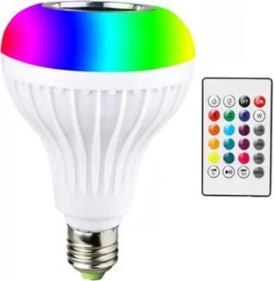 G2L Led Bulb with Bluetooth Speaker Music Light Bulb with Remote Control 10 W Bluetooth Speaker(White, Stereo Channel)