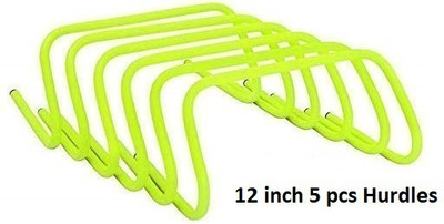 Vivi5 12 inch hurdles set of 5 pcs PVC Speed Hurdles(For Adults, Children Pack of 5)
