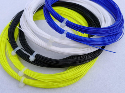Gmefvr Badminton Bat (Racket) Strings 0.77mm 10mt gz18 Multi Random Color 0.77 Badminton String - 10 m(Multicolor)