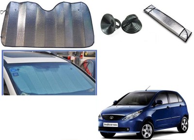 Automotive Prist Rear Window Sun Shade For Tata Indica Vista(Silver)