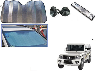 Automotive Prist Rear Window Sun Shade For Mahindra Bolero(Silver)