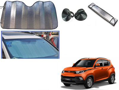 Automotive Prist Rear Window Sun Shade For Mahindra KUV 100(Silver)
