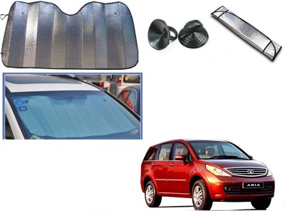 Automotive Prist Rear Window Sun Shade For Tata Aria(Silver)