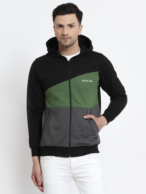KALT Full Sleeve Color Block Men Sweatshirt