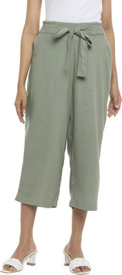 Honey By Pantaloons Regular Fit Women Green Trousers