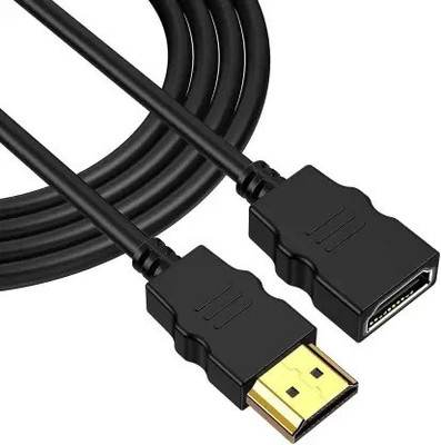 ULTRABYTES  TV-out Cable HDMI Male to Female Extension Cable Support 4K 3D Resolution HDMI Extender(Black, For TV, 1.5 m)