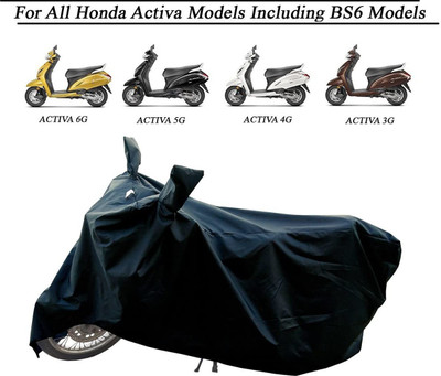 KEDIT Waterproof Two Wheeler Cover for Honda(Activa 6G, Black)