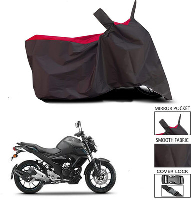 KEDIT Waterproof Two Wheeler Cover for Yamaha(FZ, Red, Black)