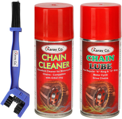 AARAV CO. Chain Lube 150ml & Chain Cleaner 150ml With Brush Bicycle Lubricant(300 ml)
