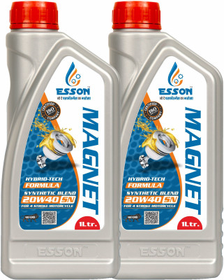 ESSON MAGNET 20W-40 API SN 1 LTR-P2 MAGNET 20W-40 API SN 1 LTR-P2 High Performance Engine Oil(1 L, Pack of 2)