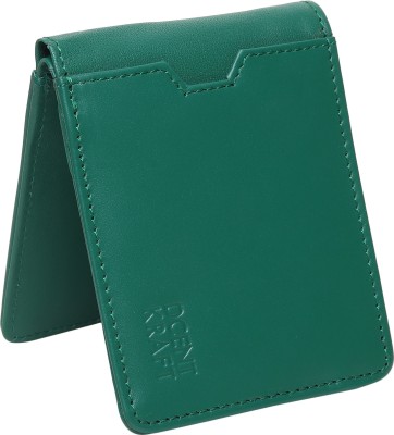 DCENT KRAFT Men Casual, Formal, Evening/Party, Travel, Trendy Green Genuine Leather Wallet(6 Card Slots)