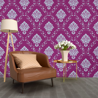 We Kreate Vinyl Abstract Multicolor Wallpaper(L x W: 255 cm x 45 cm)