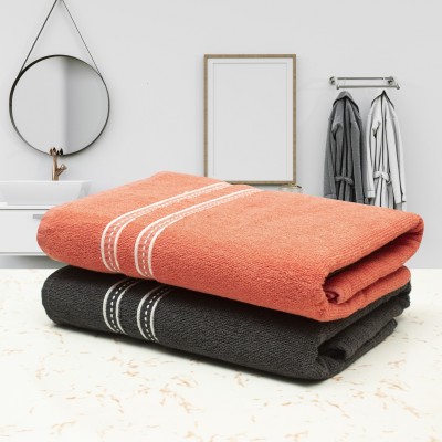 Cotton Bolls Textiles Cotton 500 GSM Bath Towel Set(Pack of 2)