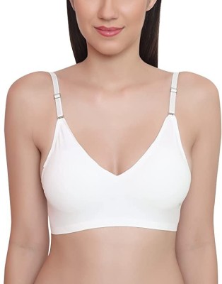 ok interprises Women Full Coverage Lightly Padded Bra(White)