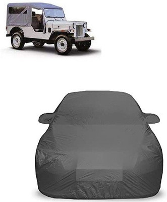 Anlopeproducts Car Cover For Mahindra Commander 650 Di (Without Mirror Pockets)(Grey)