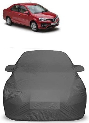 Anlopeproducts Car Cover For Toyota Etios Liva V (With Mirror Pockets)(Grey)