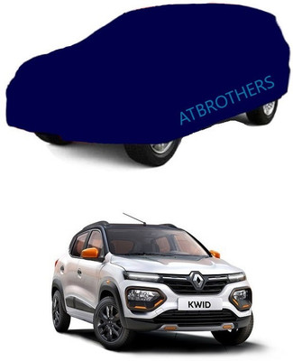 ATBROTHERS Car Cover For Renault Kwid AMT RXL (Without Mirror Pockets)(Blue)