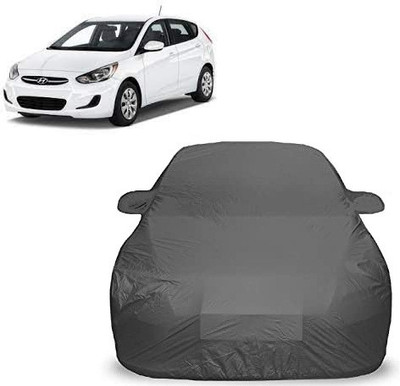 Anlopeproducts Car Cover For Hyundai Accent 1.5i (Without Mirror Pockets)(Grey)