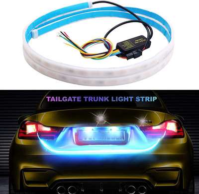 Gadiparts Led Strip Trunk/Dicky/Boot/Tail Lights Streamer Brake Turn Signal Light Car Fancy Lights(Multicolor)